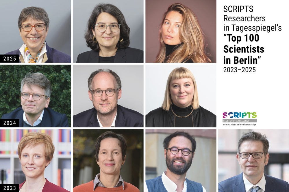 SCRIPTS researchers included in Tagespiegel's list of "Top 100 Scientists in Berlin" (2023-2025)