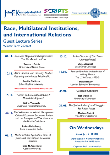 Lecture Series: Race, Multilateral Institutions, and International Relations