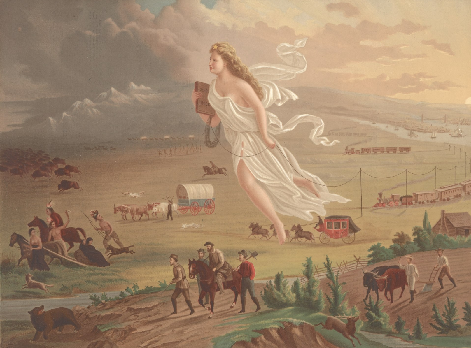 American Progress (1872) by John Gast - Wikimedia Commons